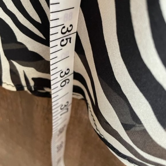 ABS by Allen Schwartz Vintage Zebra Print Shift Dress - Size 6 - Picture 15 of 15